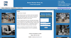 Desktop Screenshot of bensonmachine.com